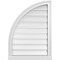 Ekena Millwork Quarter Round Top Left Surface Mount PVC Gable Vent w/ 2"W x 2"P Brickmould Sill Frame, 22"W x 30"H GVPQL22X3003SF - alternate 1